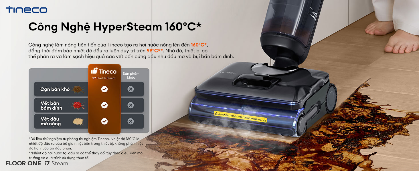 Máy hút bụi lau sàn khô ướt Tineco Floor One i7 Steam 